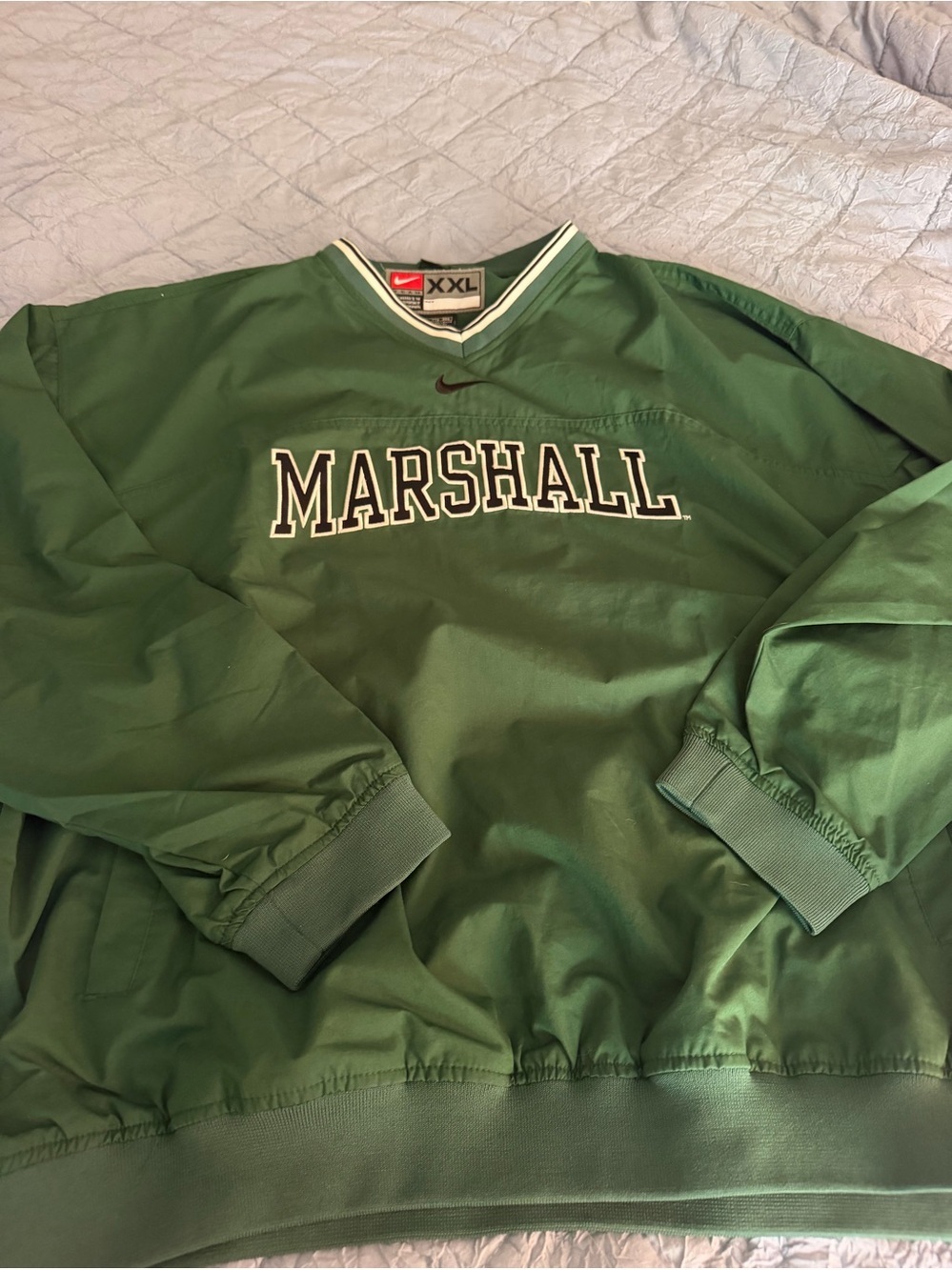 Nike Marshall Green Pullover Windbreaker Vintage Mens 2XL